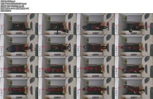 [一只萌熊] 肛钩电击强制垫脚踩石子罚站-丝依依