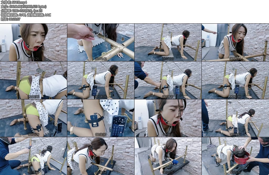 [飞天原创] 学生婊驴驴利用美色诈骗网友的钱财被虐待狂人抓住后用拘束架固定起来让她交出钱财她死活不交那就鞭打sp滴腊扎刺,夹乳电击看折磨无果-丝依依