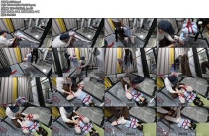 [HUI原创] 潼潼惨遭迫害吊缚虐膝ZDB强高踩踏虐腹绝望挣扎哭喊-丝依依