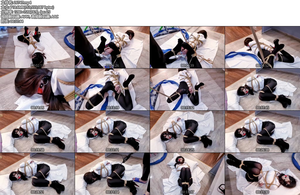 [嗷大喵] 甜妹故事汇（第四集）欧式直臂紧缚单腿驷马单腿折腿吊缚棒棒刺激放置日式紧缚并腿缚团缚连接在一起抽打屁股-丝依依