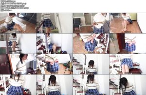 [子衿原创] 舞蹈生琳琳第一次尝试捆绑，从楼上到楼下尝试自己解缚-丝依依