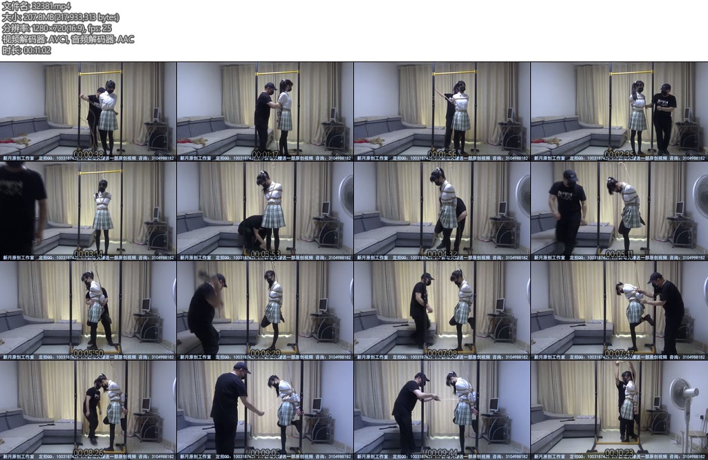 [新月原创] 彩依黑丝JK直臂单腿吊这个样子来欺负她实在是太棒了-丝依依