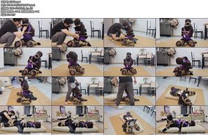 [欢乐谷] cos被抓住过后完全固定捆绑多重堵嘴调教的武士美女-丝依依