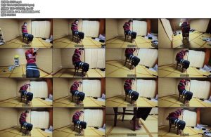 [渎竺原创] 欧美图抄作业红色上衣胶带紧缚细绳绑脚趾-丝依依