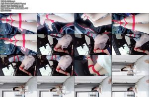 [安妮原创] 车内简单白色长裙自缚室内镣铐-丝依依