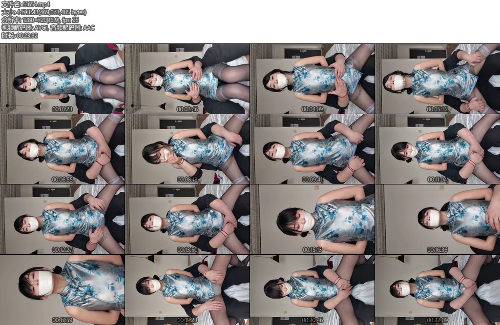 [Chrisgag] 典藏系列网袜旗袍封嘴姐姐的tj体验-丝依依