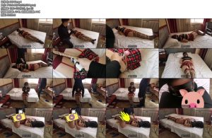 [雯莹莹] 小雯黑色紧身露胸JK红吊带黑丝紧缚胶带封嘴震D棒强制GC玩弄酥胸口J并腿缚后入-丝依依