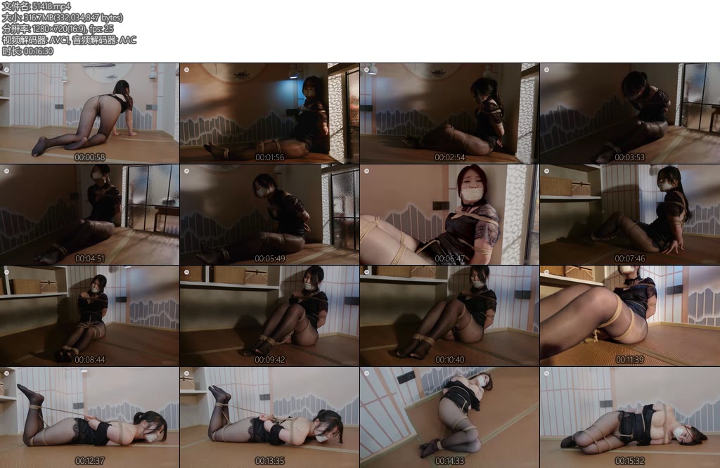 [波丝原创] 波丝姬 绑架黑丝未亡人驷马胶布封嘴-丝依依