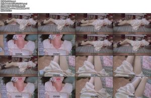 [凉叶子] 连衣裙叶子塞着三条短肉丝堵嘴被勒得有点疼-丝依依