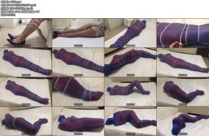 [朱雀雀] 三色全包丝袜带麻绳加轧带-丝依依