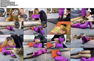 [默示录] 缚艺录小敏大号胶带的严实封嘴紫色绝缘胶带的半包-丝依依