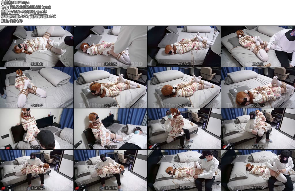 [HUI原创] 超紧股绳折磨跟裤裤一起勒近肉里疼得完全不敢动大腿木马ZDB强高-丝依依