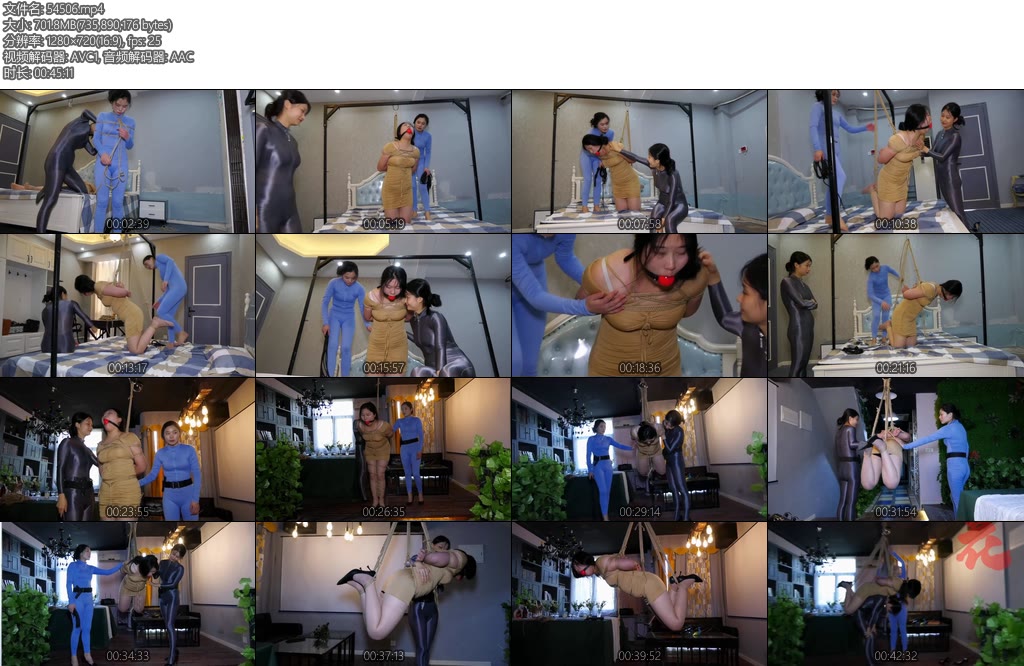 [胜景影视] 被俘的女侦探下集被同伙营救后将女老大制服捆绑吊缚戴大号口球折磨-丝依依