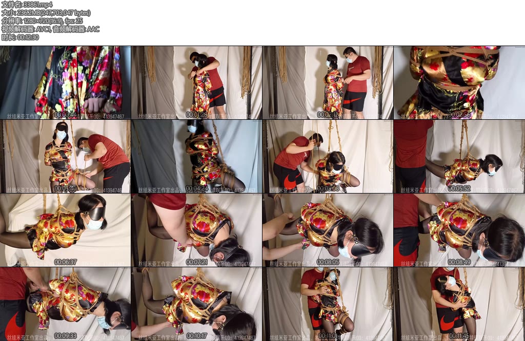 [米亚原创] 丝组米亚 和服女孩落入墨镜男手中吊起来后的棒棒gc放下来后也没有直接结束-丝依依