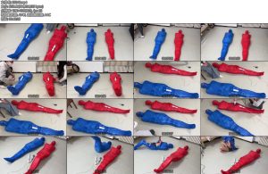 [黑魔法师] 胶带全包的竞赛颜老师当裁判谁先缴枪谁要受到惩罚最后还有挣脱比赛-丝依依