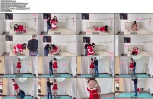 [寻梦苑] 梦梦cos红色圣诞服的tj脚尖惩罚-丝依依