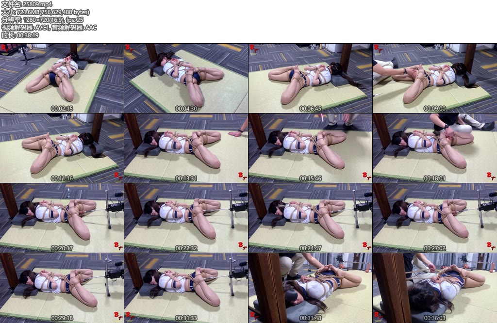 [绳精病] 美女熟睡竟被紧紧捆绑 榨汁训练到筋疲力尽-丝依依