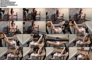 [随心原创] 杨蕊白透明短衫坐杠子上固定电极片又长又直的大白腿紧勒的丁字裤-丝依依