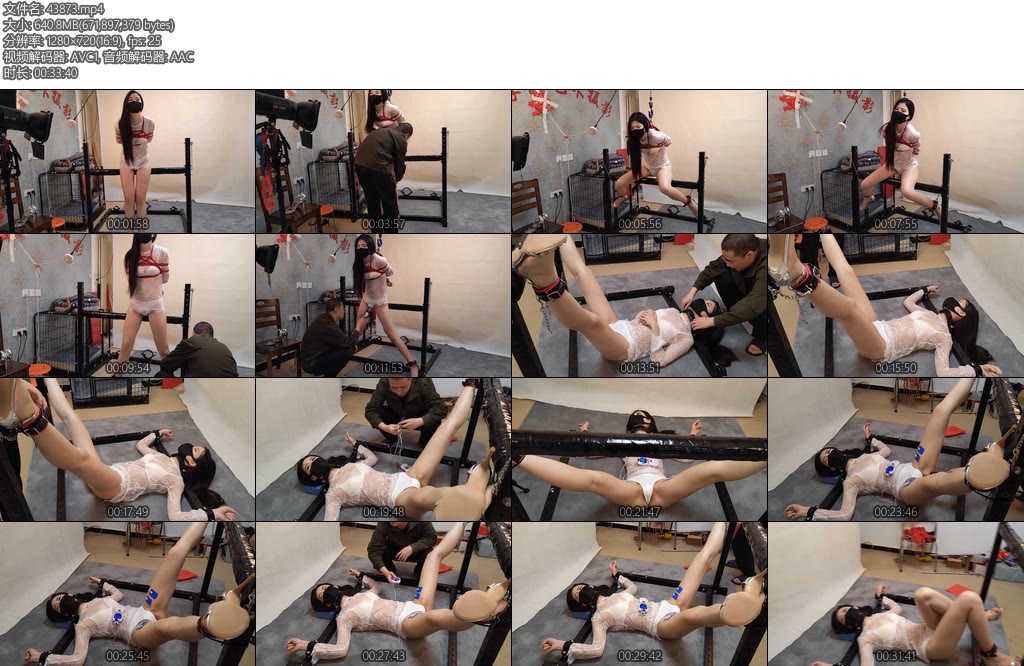 [随心原创] 杨蕊白透明短衫坐杠子上固定电极片又长又直的大白腿紧勒的丁字裤-丝依依