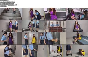 [忘忧社] 新模特小冉被抓获带背靠脚镣后来又换不锈钢重镣在监狱服刑-丝依依