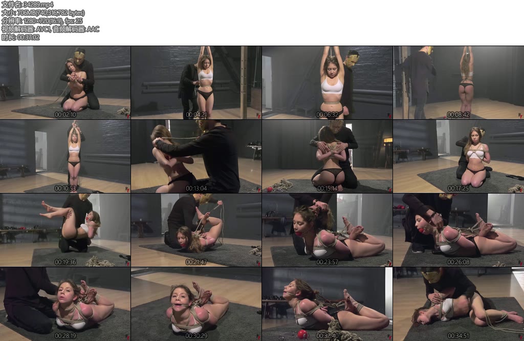 [欧美原创] Little Agness Sensual, tight and deep bondage action-丝依依