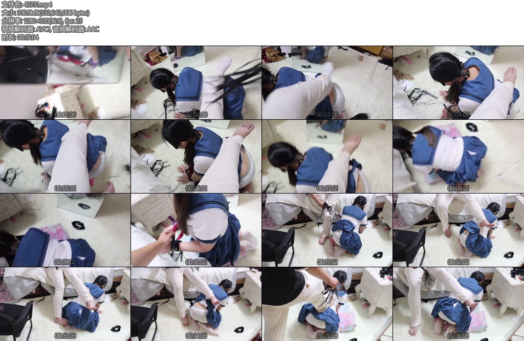 [荷仙原创] 荷仙少女 短篇集清纯水手服萝莉铐撩跪下镜子面前做女奴踏凳被男主踩在身体上践踏并由玩具震动屈辱又羞愧强制鞭打-丝依依