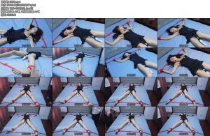 [树屋轻调] 灵灵双机位多角度拍摄床上大字捆绑固定棒棒全程最高档呻吟挣扎伴随TK-丝依依