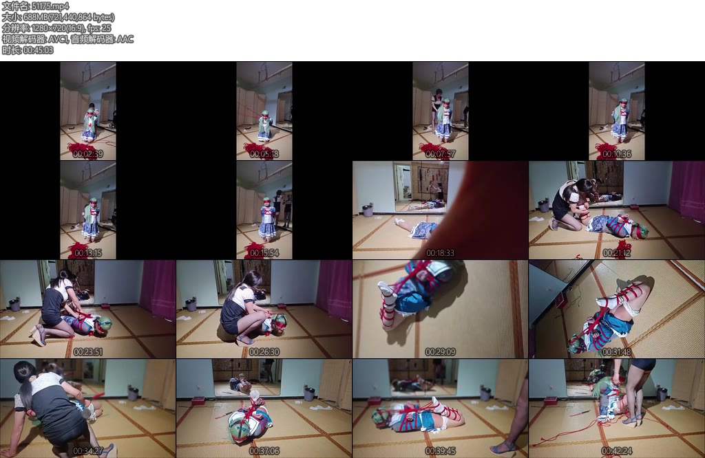 [亚洲绳艺] 前来体验的小伪娘享受了极限驷马打屁股-丝依依