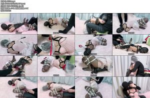 [水彩笔] 性感黑丝分腿紧缚多层胶带封嘴多层丝袜套头禁锢小美女摇摇摆摆的憋气条叫羞涩清纯的挣扎加上害羞的呜呜叫新人还是超级好玩的仙女棒加持下努力忍住不要GC修长纤细的美腿扭来扭去画面超美-丝依依