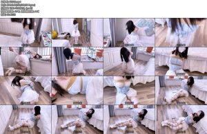 [嗷大喵] 驯服之路第四集裹胸网纱裙被超紧螃蟹直臂胸缚股绳严密超紧多节并腿捆蛇缚口球跳走跪趴sp鞭打极限跪走棒棒刺激摸匈震匈放置挣扎-丝依依