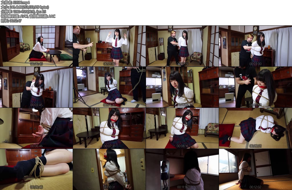 [欧美绳艺] Made in Japan Curious schoolgirl Otama explores an abandoned house and meets a criminal who ties-丝依依