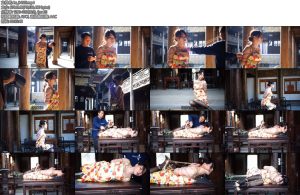 [锐度主张] 嫣儿 性感大片金色超高跟鞋后手观音勒嘴驷马缚-丝依依