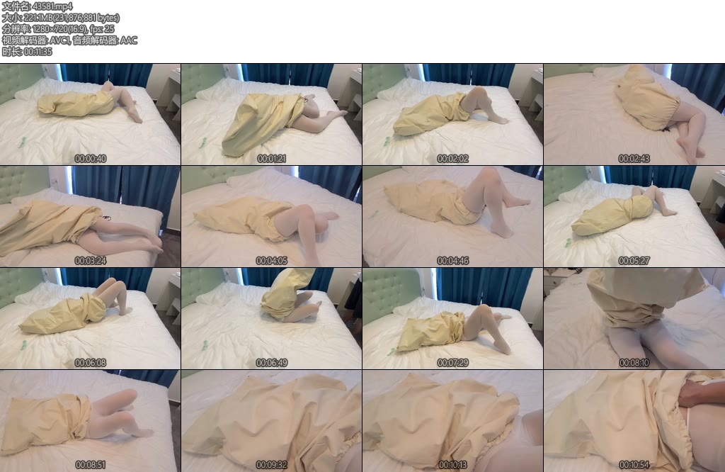 [可视原创] 麻袋白丝挣扎-丝依依