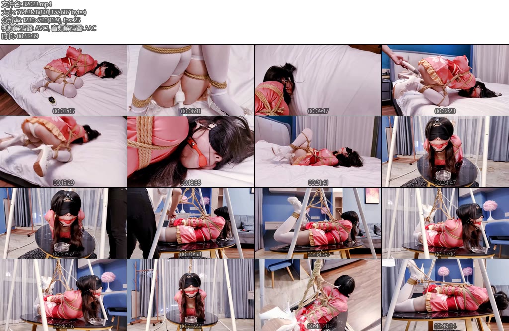[嗷大喵] 甜妹故事汇（第十五集）日式和服被日式紧缚双腿折腿蟹缚并与上身连接口球棒棒刺激趴着SP打屁股欧式直臂紧缚并腿捆马具口球-丝依依