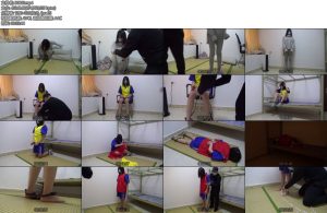 [新月原创] 雨涵犯罪入狱从黄色马甲变成红色马甲后被戴上手铐脚烤和蝴蝶铐 雨涵痛哭流涕-丝依依