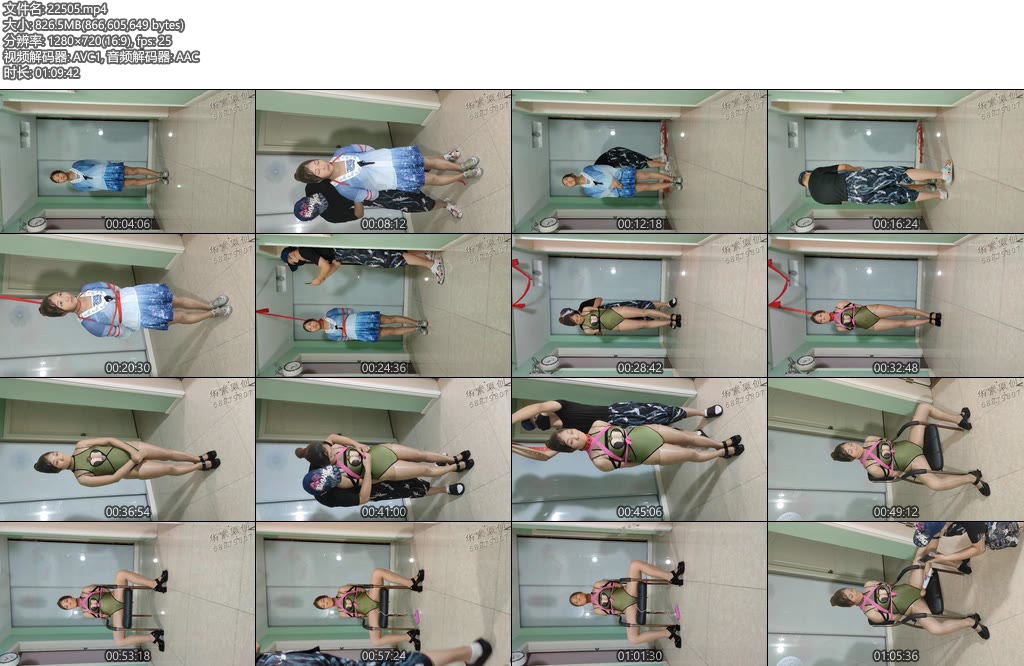 [华素原创] 全身油亮深肉色咖啡丝袜全包汉服女警各种包-丝依依