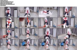 [刻猫猫] 伪娘男娘kigurumi白胶衣JK水手服贞操锁-丝依依