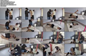 [一绳所爱] 紫涵黑丝布鞋跪着倒绑在钢管上-丝依依