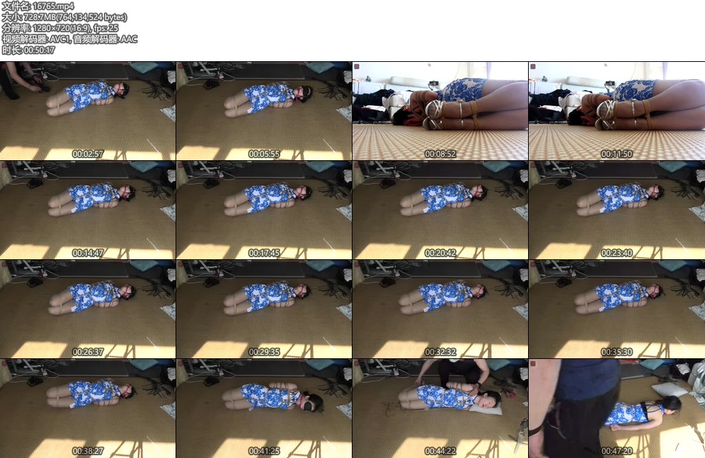 [绳之韵] 小软试镜（第二集）临时课题——堵嘴、蒙眼，驷马捆绑，单人空房弃置实验-丝依依