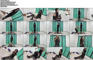 [冰悦原创] 过膝长靴搜查官装手铐脚镣全身紧缚加股绳带5.5超大口球痛苦难耐-丝依依