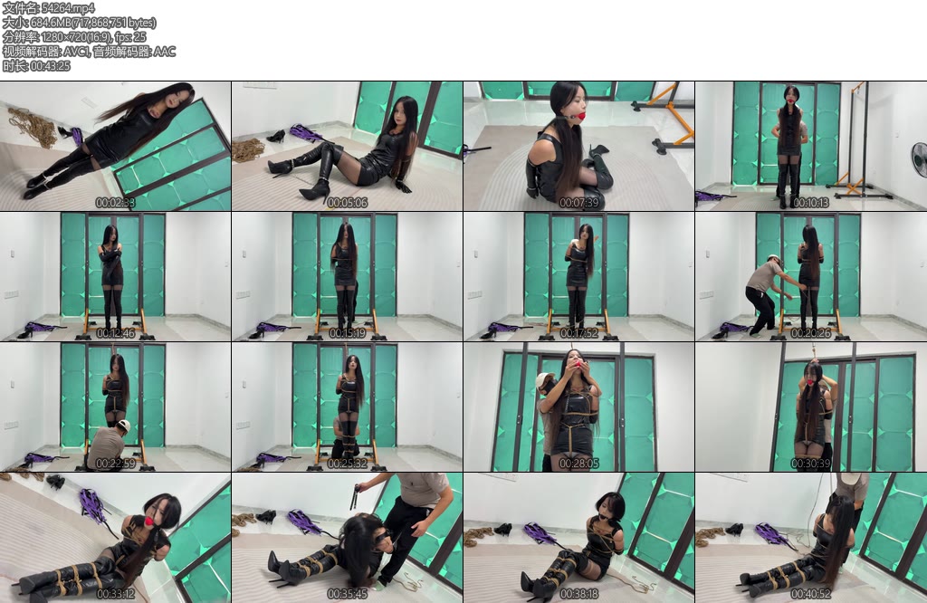 [冰悦原创] 过膝长靴搜查官装手铐脚镣全身紧缚加股绳带5.5超大口球痛苦难耐-丝依依