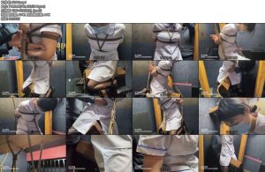 [老癸原创] 小护士骑木马珊珊黑丝护士服TK打手心-丝依依