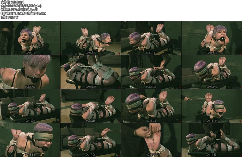 [欧美绳艺] Astrid Super bastinado punishment for failing the bondage challenge-丝依依