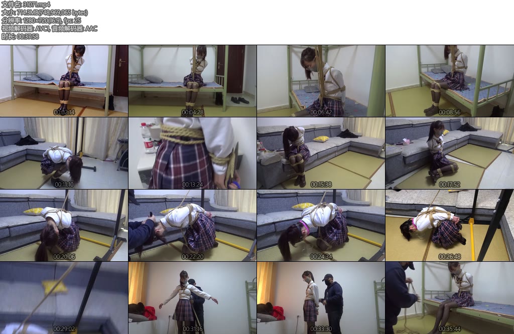 [新月原创] 雪莹定拍剧情逃脱失败的黑丝JK眼镜妹股绳强制拉扯TD折磨蒙眼口球口水收集相当极品-丝依依