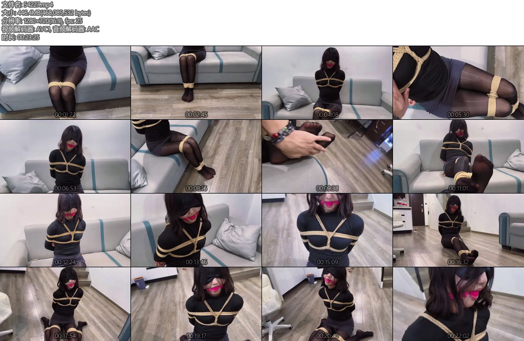 [禾一原创] 驯服像猫咪一样乖的鲸鲸日式紧缚蟹缚m开腿口球放置挣扎口水超多新模鲸鲸-丝依依