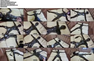 [鹿角与猫爪] 铁链大字床缚乳胶爪爪只是在床上睡觉殊不知醒来已经被大字拘束脚铐手铐铁链铁床拘束多种道具呼控微孔-丝依依