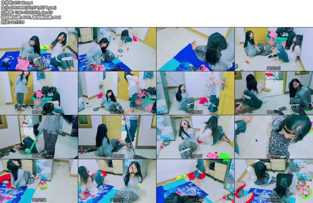 [亚洲绳艺] 两个女佣被绑起来打扫屋子这个女佣被她的雇主惩罚了他们能完成工作吗-丝依依