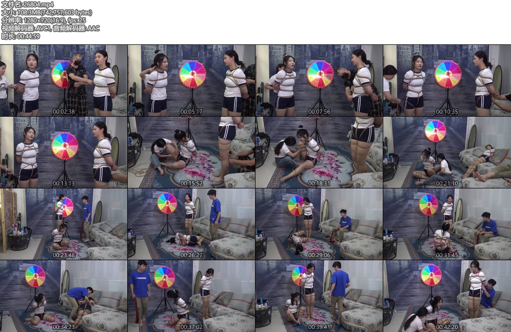 [胜景影视] 双女M转盘抽奖捆绑游戏-丝依依