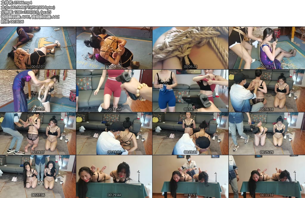 [一绳所爱] 女侦探的遭遇（下）二女无奈脱下自己的原味白袜堵嘴，脱的只剩内衣乖乖受绑-丝依依