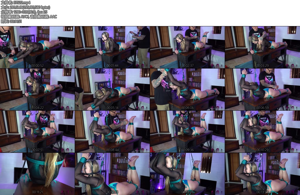 [欧美绳艺] Hoisted Extreme Back Arch-丝依依